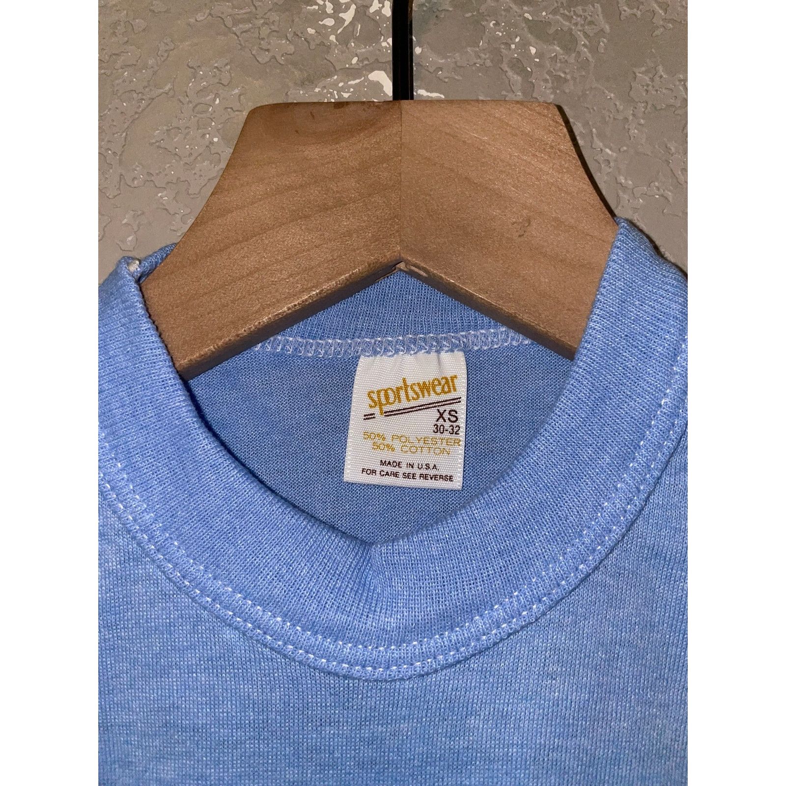 Other Women's Sportswear Light Blue Crop Top Blank Shirt Tee XS Size XS / US 0-2 / IT 36-38 - 5 Thumbnail