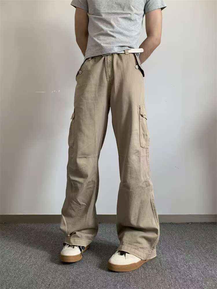 Japanese Brand × Jean Khaki street washed vintage workwear denim trousers y2k Size US 32 / EU 48 - 2 Thumbnail