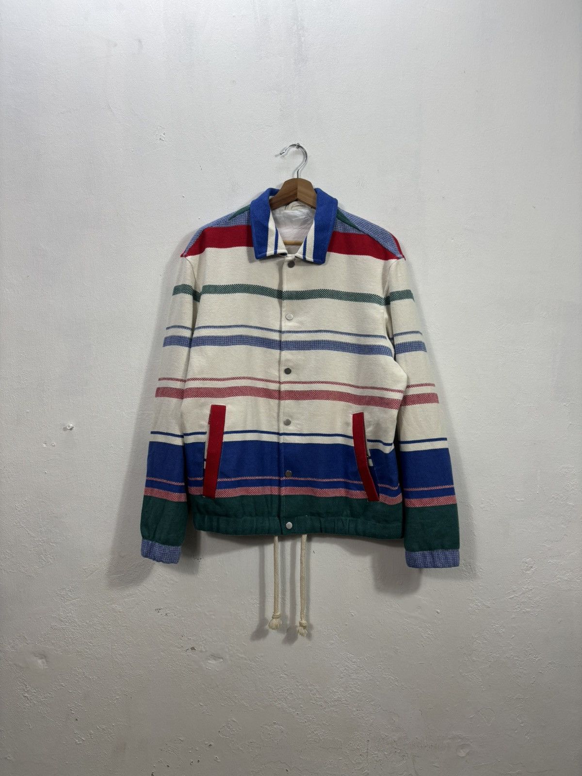 Zara ZARA Button-up Striped Multicolored Jacket M P22 L26 Size US M / EU 48-50 / 2 - 1 Thumbnail