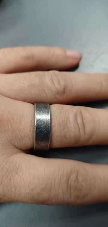 Jewelry Retro Metal 8 mm Antique Distressed Ring ( size 7-13 ) Size ONE SIZE - 3 Thumbnail