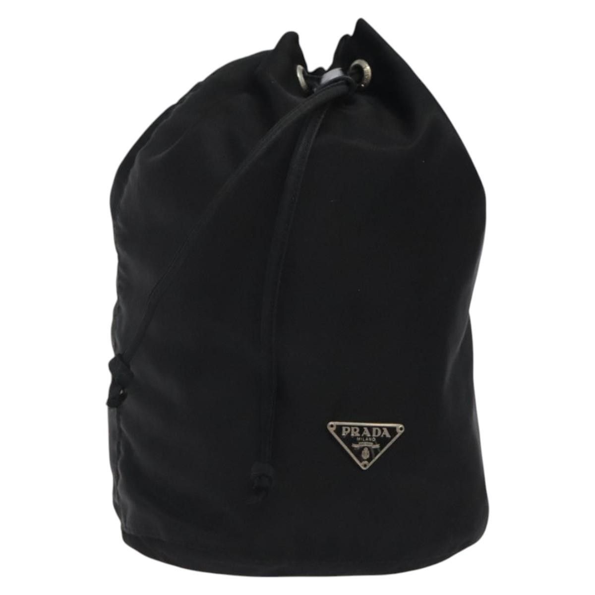 Prada Prada Vela Drawstring Bucket Wristlet Pouch Tessuto Size ONE SIZE - 1 Thumbnail