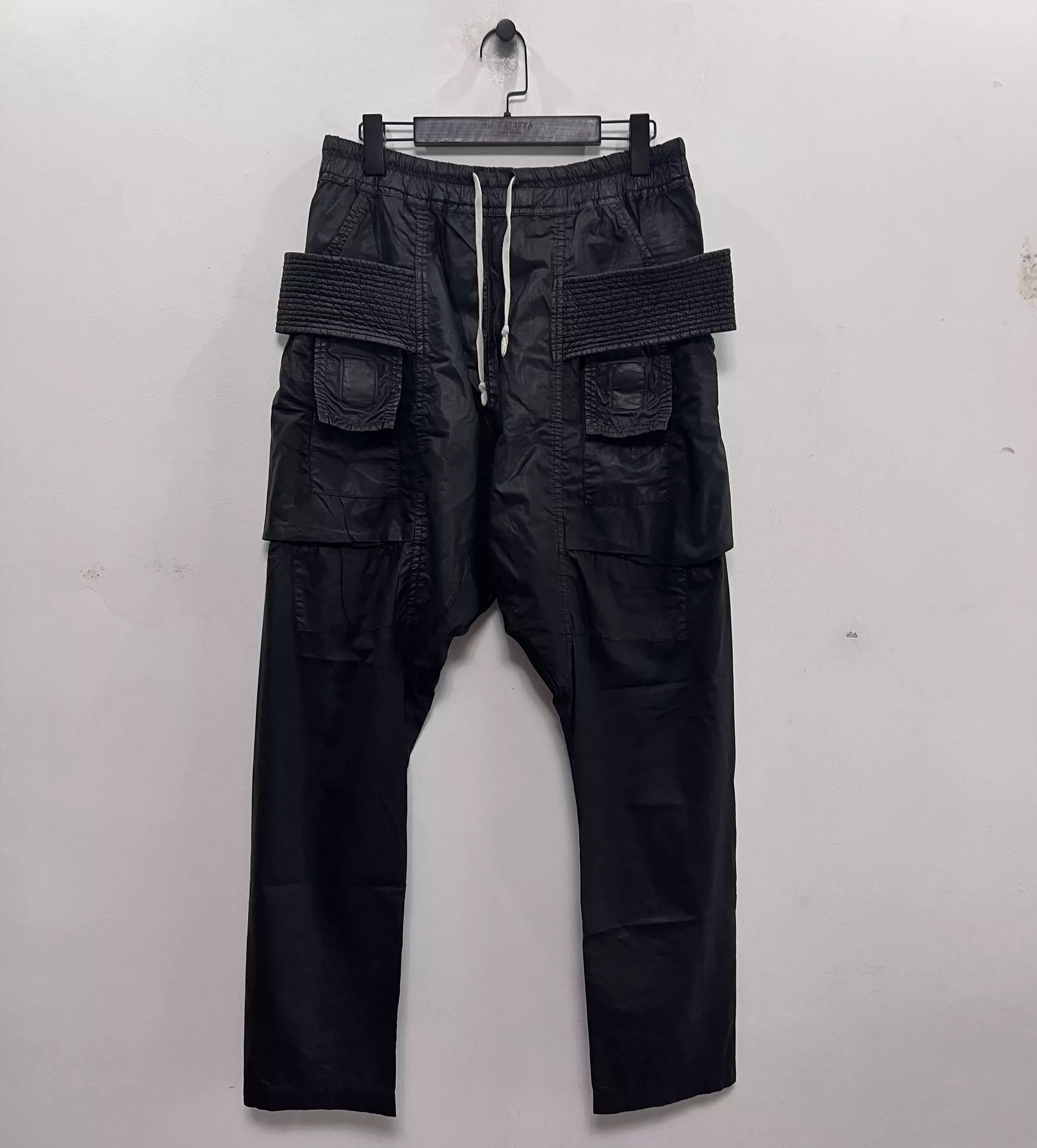 Rick Owens Rick Owens Double-track top wax-brushed double-loop pants Size US 32 / EU 48 - 1 Thumbnail