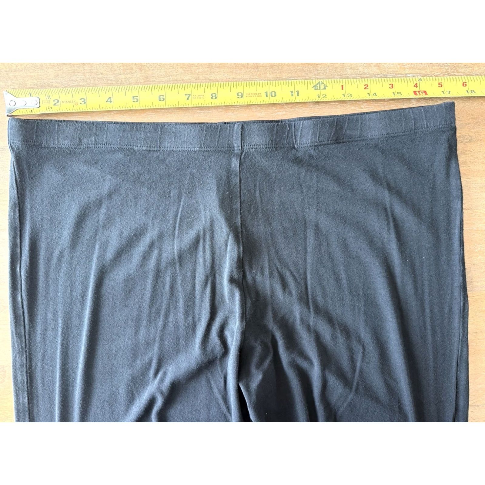 Amanda Uprichard Amanda Uprichard Womens Black High Rise Elastic Waist Slim Ankle Legging Size 3X Size 24" / US 00 / IT 34 - 5 Thumbnail