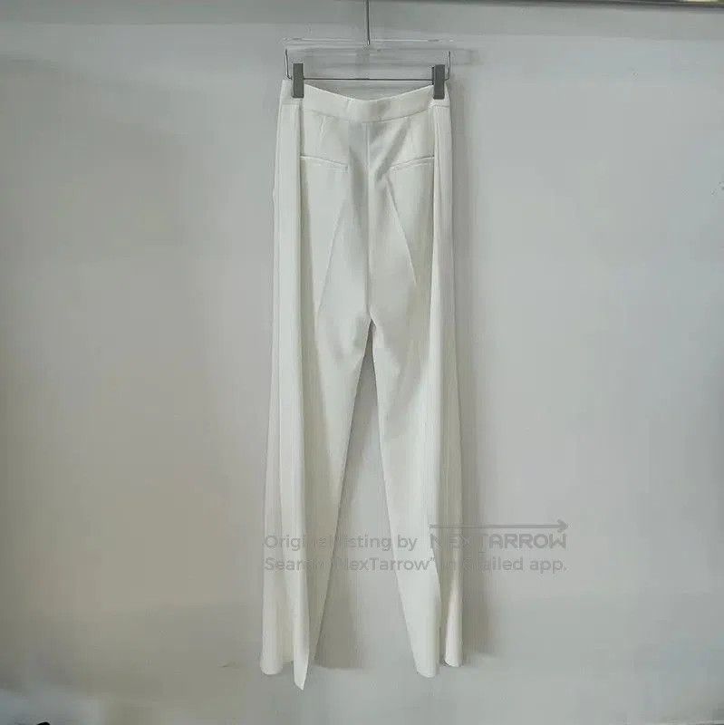 Max Mara MaxMara Elegant White Polyester Casual Pants . Size 22" - 2 Thumbnail
