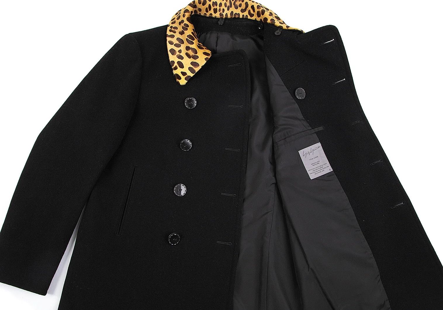 Yohji Yamamoto Yohji Yamamoto Black Detachable Collar Wool Jacket Size US L / EU 52-54 / 3 - 13 Thumbnail