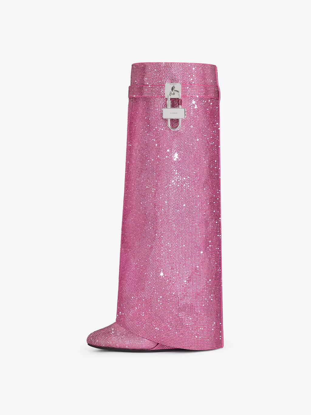 Givenchy o1srvl11e1224 Shark Lock Boots in Neon Pink Size US 8.5 / IT 38.5 - 2 Thumbnail