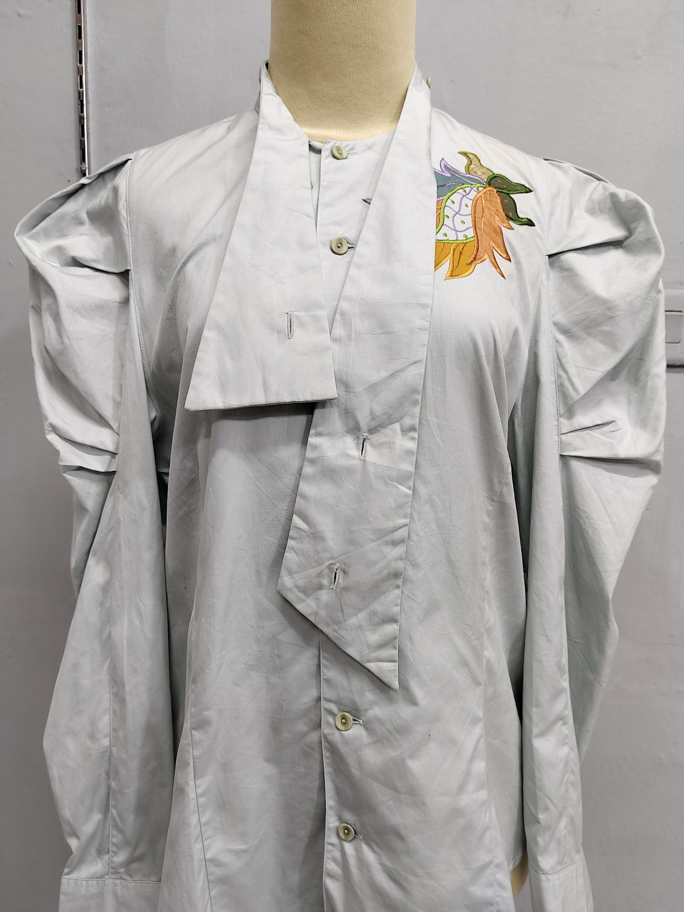 Kansai Yamamoto RARE💥Vtg Kansai Profumo🇯🇵 Embroidered Blouses Size L / US 10 / IT 46 - 4 Thumbnail