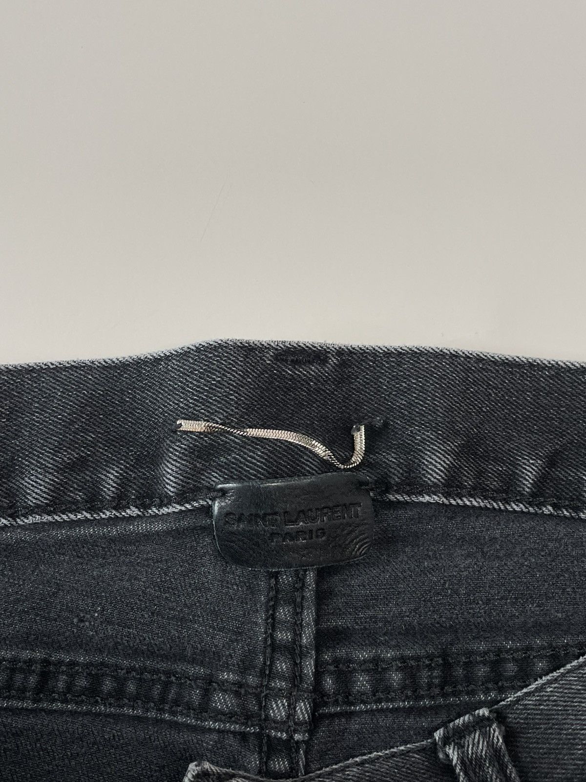 Saint Laurent Paris Saint Laurent Paris D02 Grey Denim Size US 33 - 5 Thumbnail