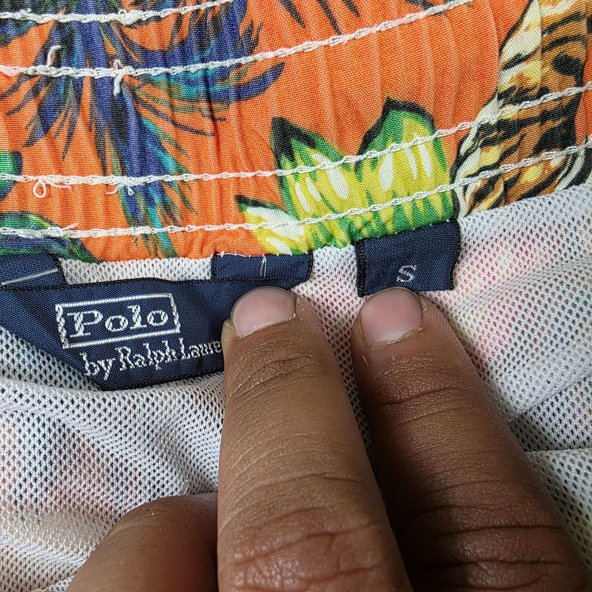 Polo Ralph Lauren Polo Ralph Lauren Mens Small Tropical Print Swim Trunks Oran Size US 30 / EU 46 - 4 Thumbnail