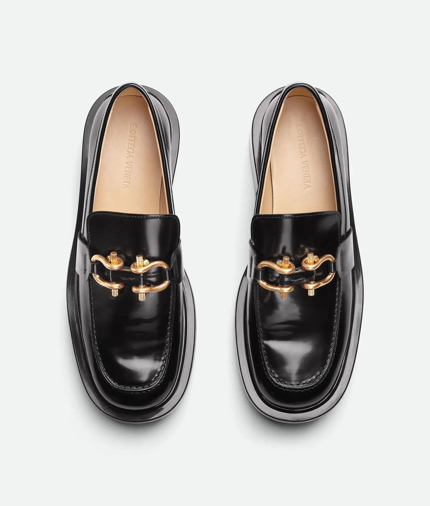 Bottega Veneta o1n1vont0625 Monsieur Chunky Loafers in Black Size US 12 / IT 42 - 4 Thumbnail