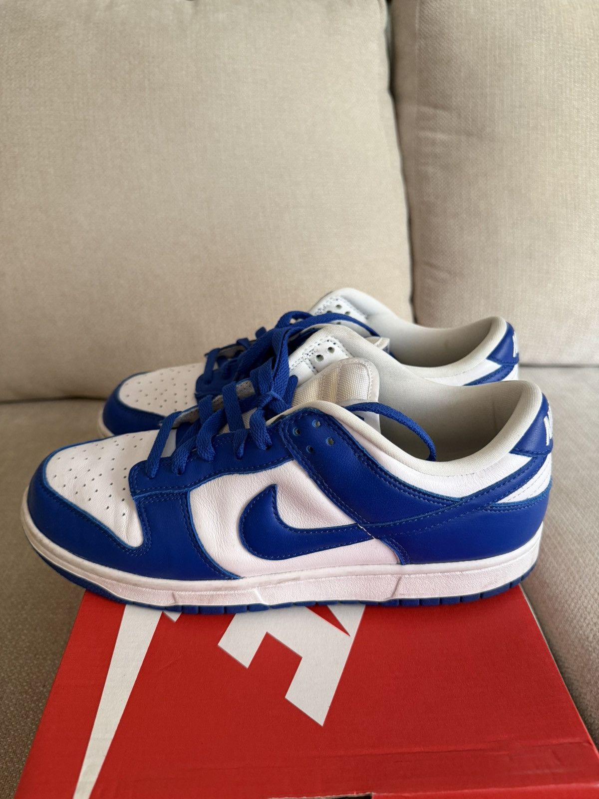 Nike NIKE DUNK LOW RETRO SP “KENTUCKY” - BLUE Size US 10 / EU 43 - 5 Thumbnail