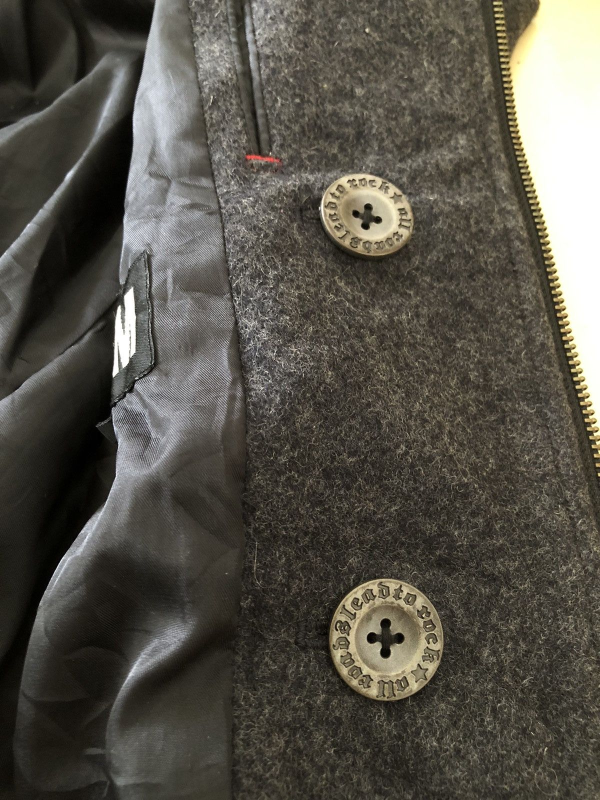 Japanese Brand × PPFM PPFM Japan Wool Jacket Hooded Zipper Punk Style Size US S / EU 44-46 / 1 - 4 Thumbnail