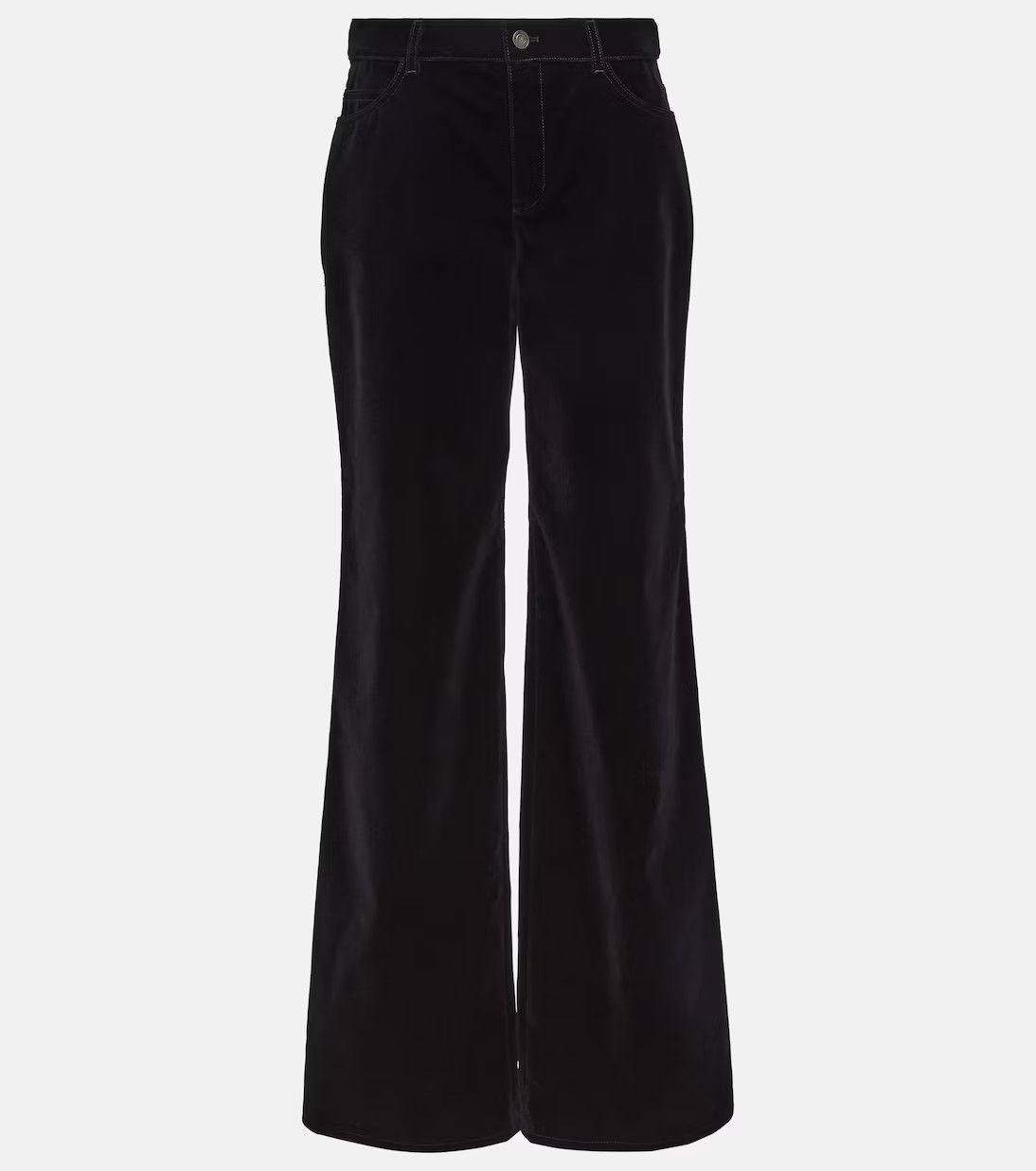image of Saint Laurent Paris Oc11Z10524 Pantalon Large Taille Basse In Black, Men's (Size 32)