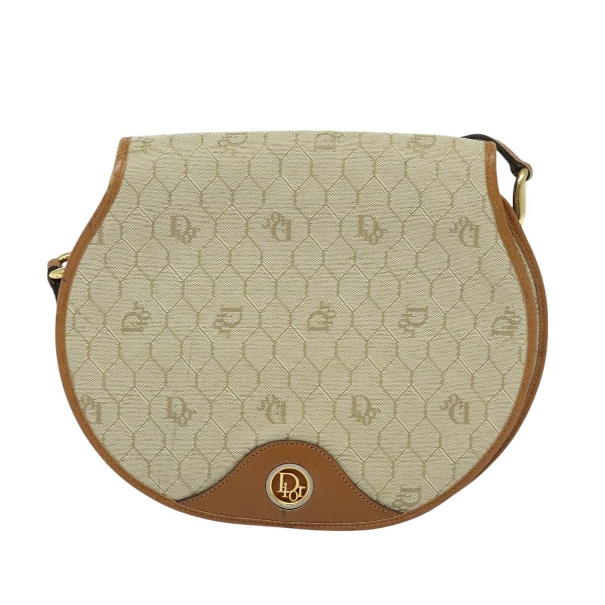 Dior DIOR Honeycomb Canvas Shoulder Bag Pvc Beige Gold Size ONE SIZE - 2 Thumbnail