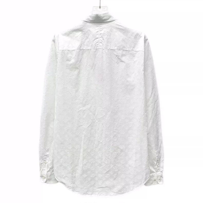 Louis Vuitton Louis Vuitton White logo embossed full-print cotton lapel Size US S / EU 44-46 / 1 - 2 Thumbnail