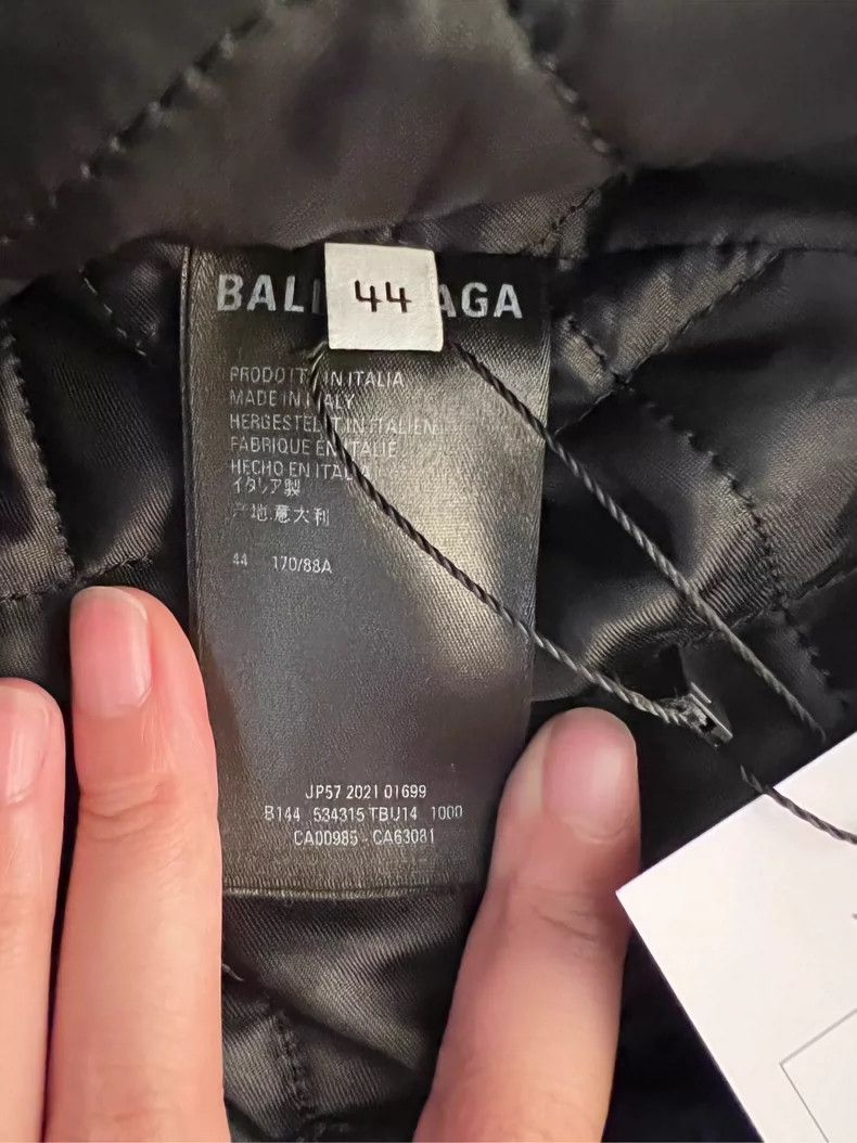 Balenciaga Balenciaga Letter embroidered zip-up cotton jacket polar f Size US S / EU 44-46 / 1 - 7 Thumbnail