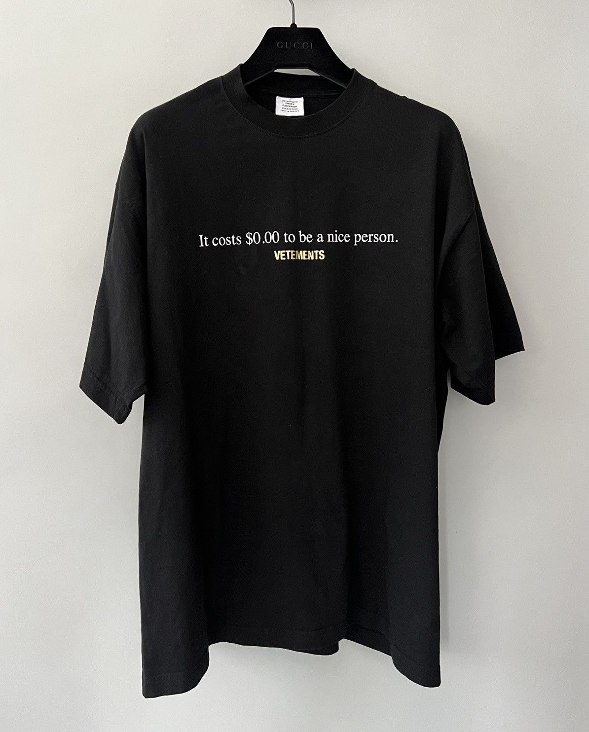 Vetements Vetements 0.00 Dollar T-Shirt Size US XS / EU 42 / 0 - 1 Thumbnail