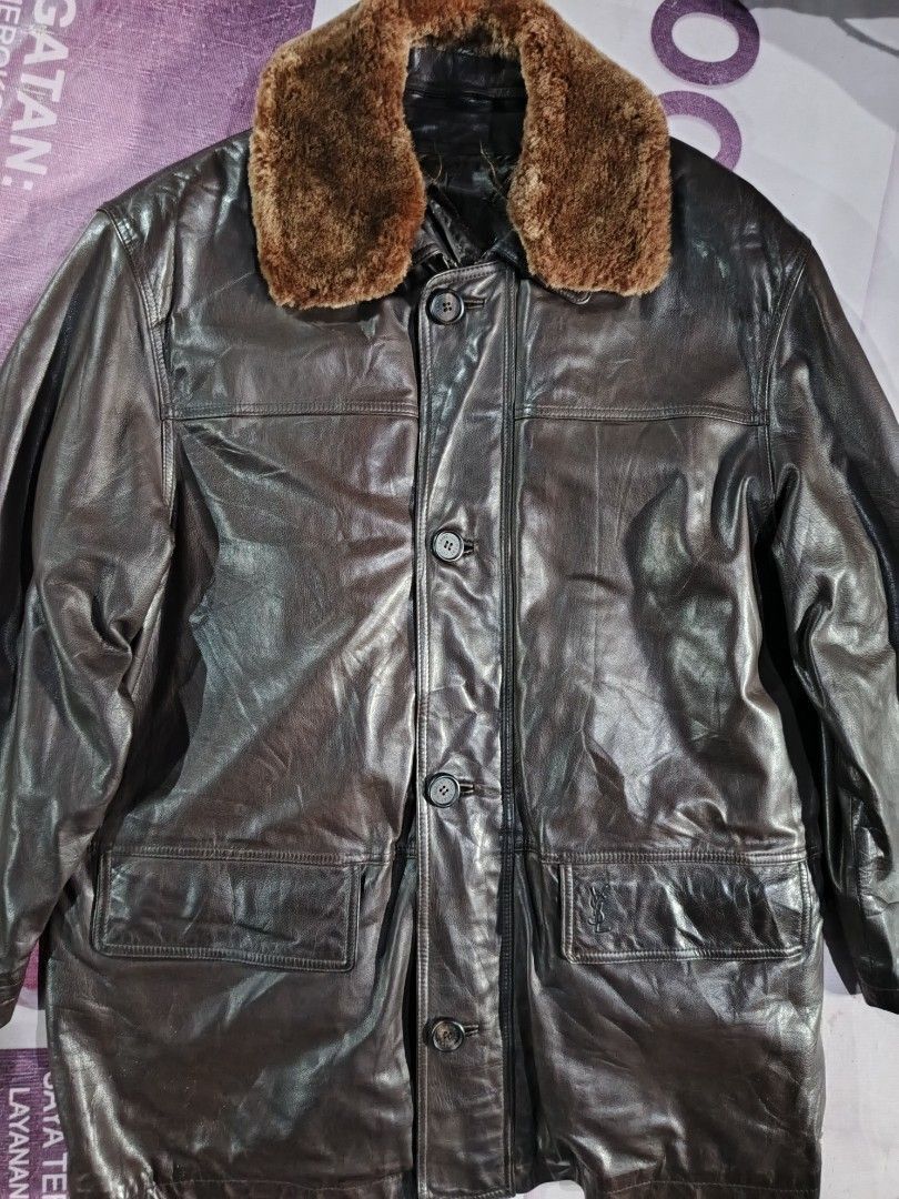 Yves Saint Laurent YSL leather jacket vintage Size US M / EU 48-50 / 2 - 3 Thumbnail