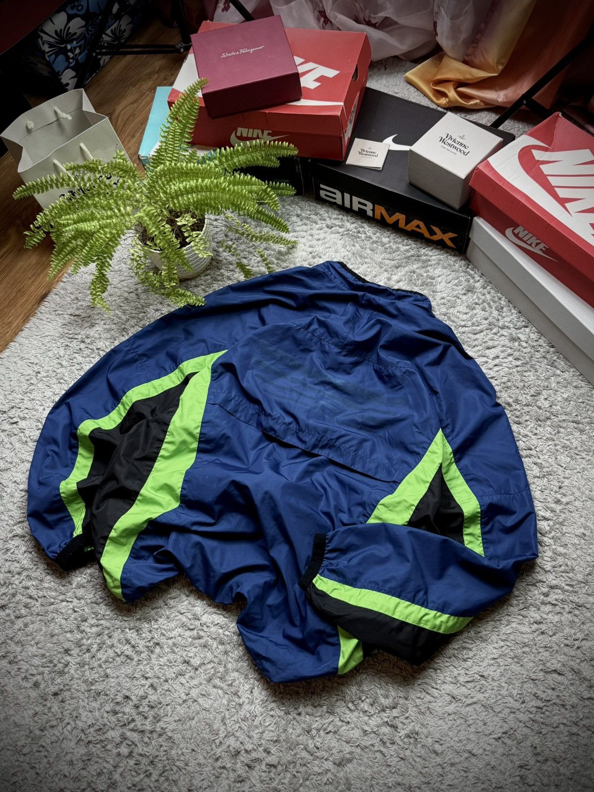 Nike 90s Nike Jacket Vintage Retro Nylon Logo Swoosh Drill Y2K Size US XL / EU 56 / 4 - 5 Thumbnail