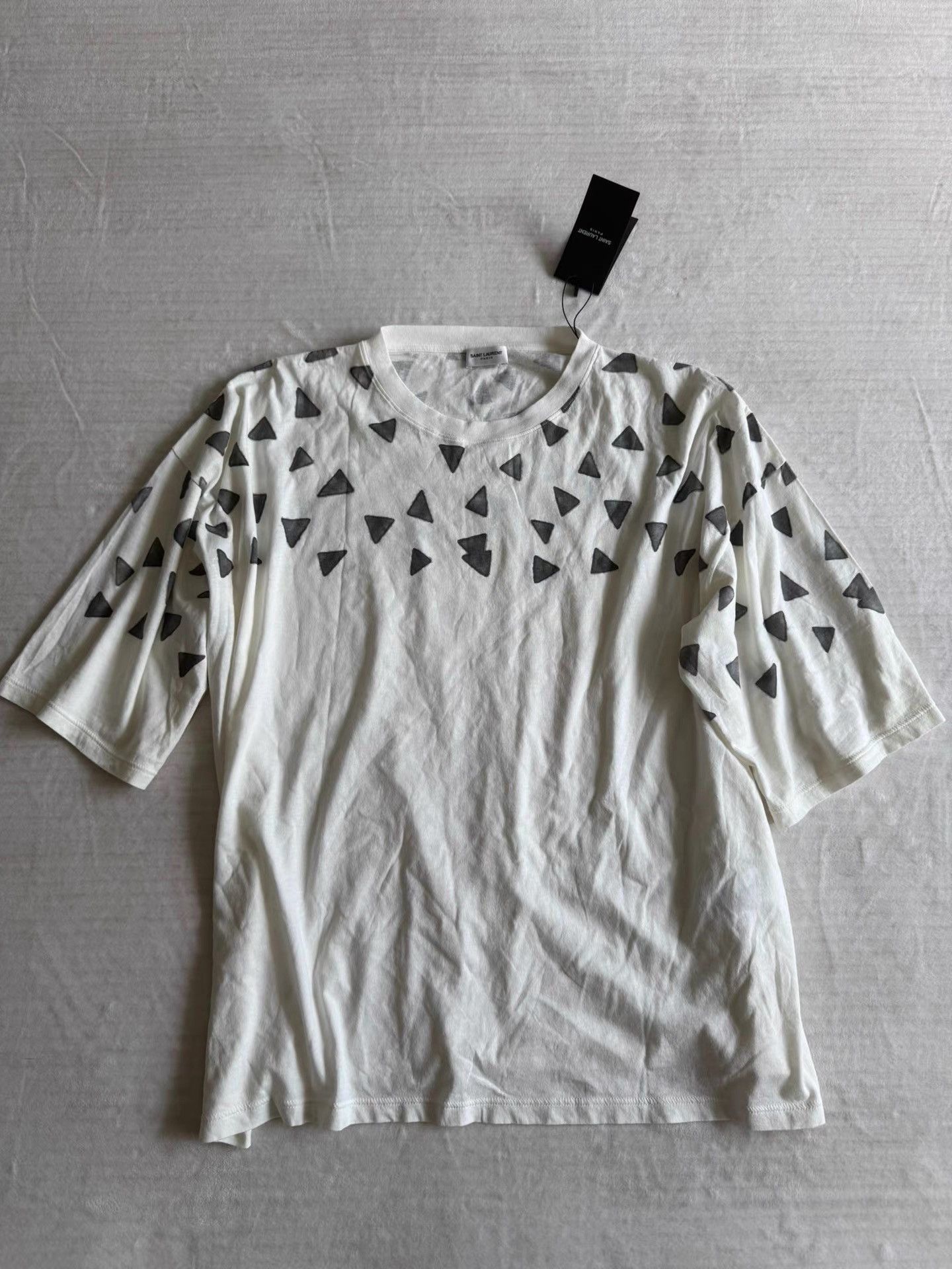 Saint Laurent Paris Saint Laurent men's oversized T-shirt K33 Size US M / EU 48-50 / 2 - 1 Thumbnail