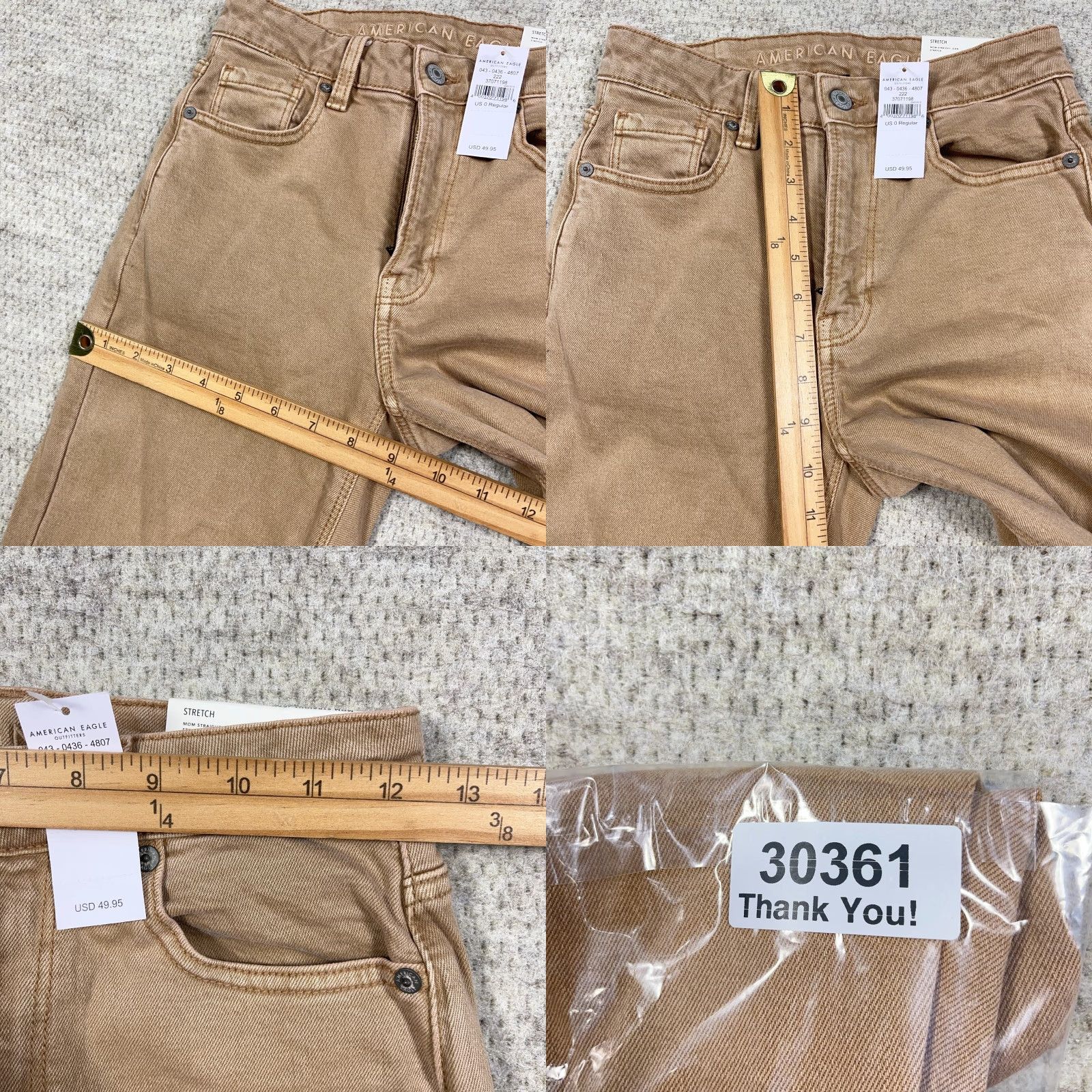 American Eagle Outfitters American Eagle Outfitters Jeans Women 0 Brown Mom 5-Pocket Denim Stretch Inseam 28in High Rise 80s 90s Retro Grunge Modern Vintage: No Size 25" / US 0 / IT 36 - 9 Thumbnail