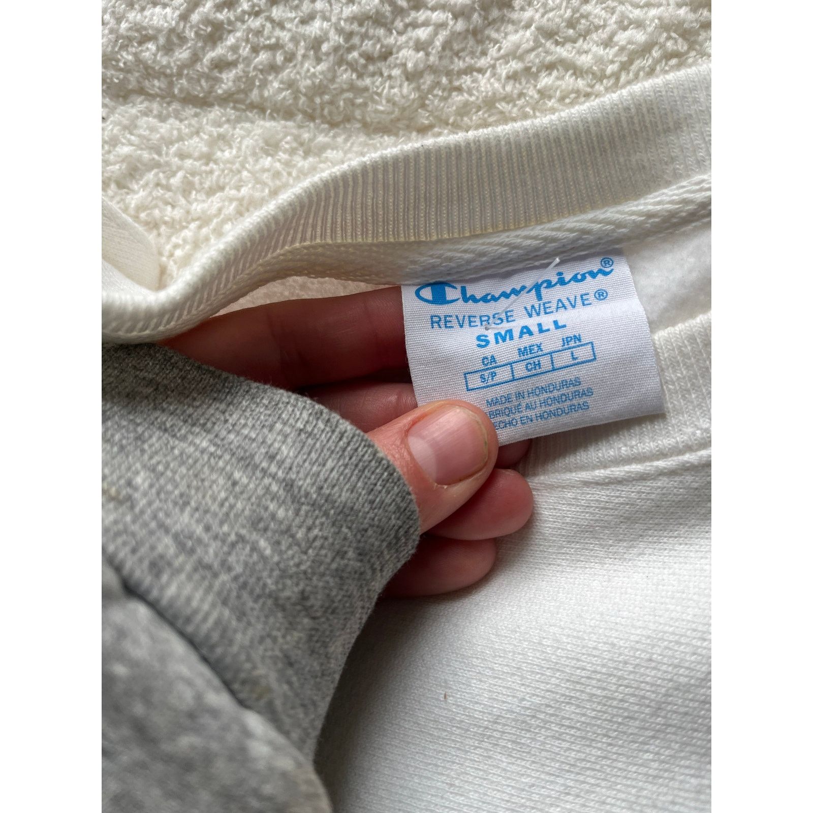 Champion Champion reverse weave white crewneck sweatshirt small Size US L / EU 52-54 / 3 - 4 Thumbnail