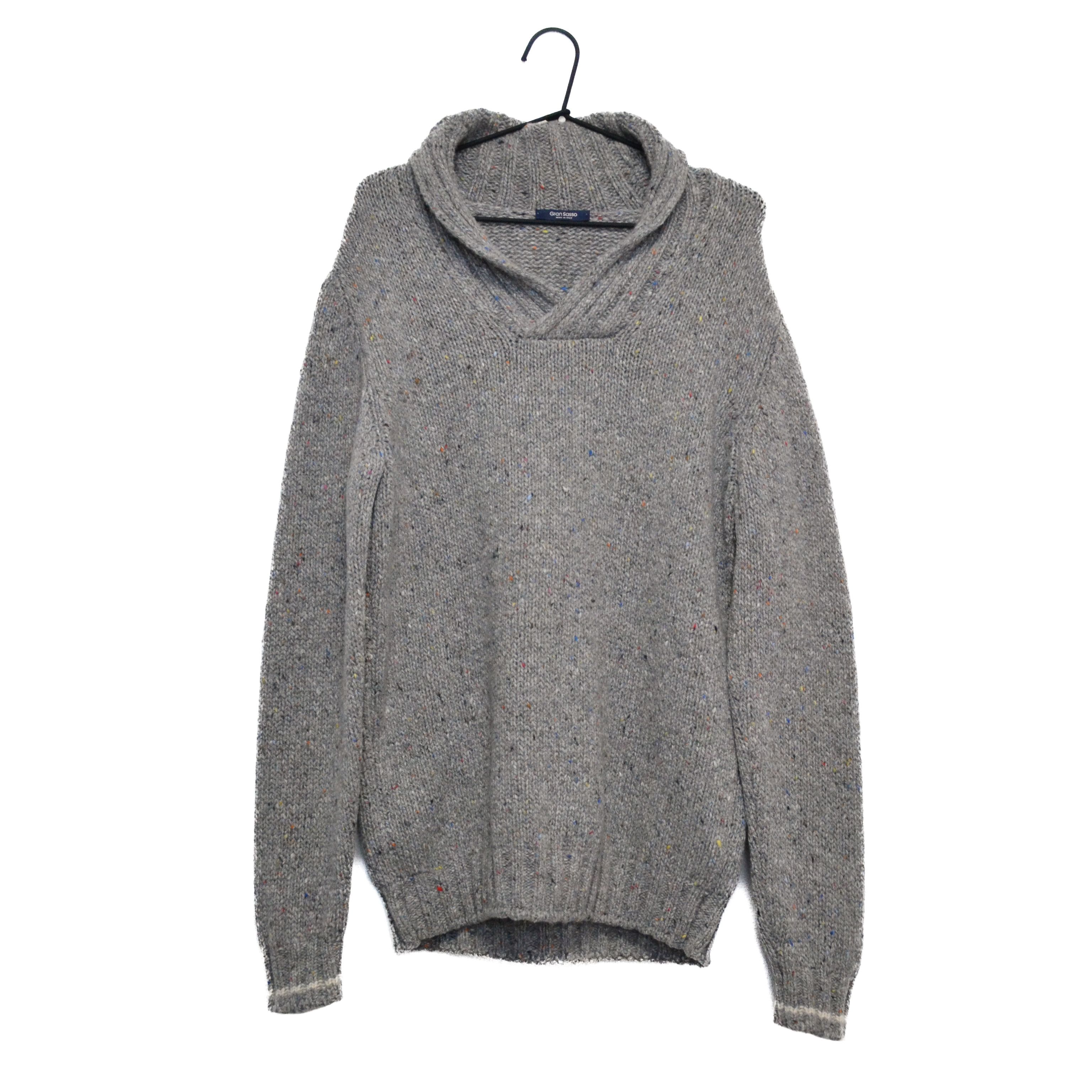 Gran Sasso Gran Sasso 100% Virgin Wool Men’s Gray Sweater Size US L / EU 52-54 / 3 - 1 Thumbnail
