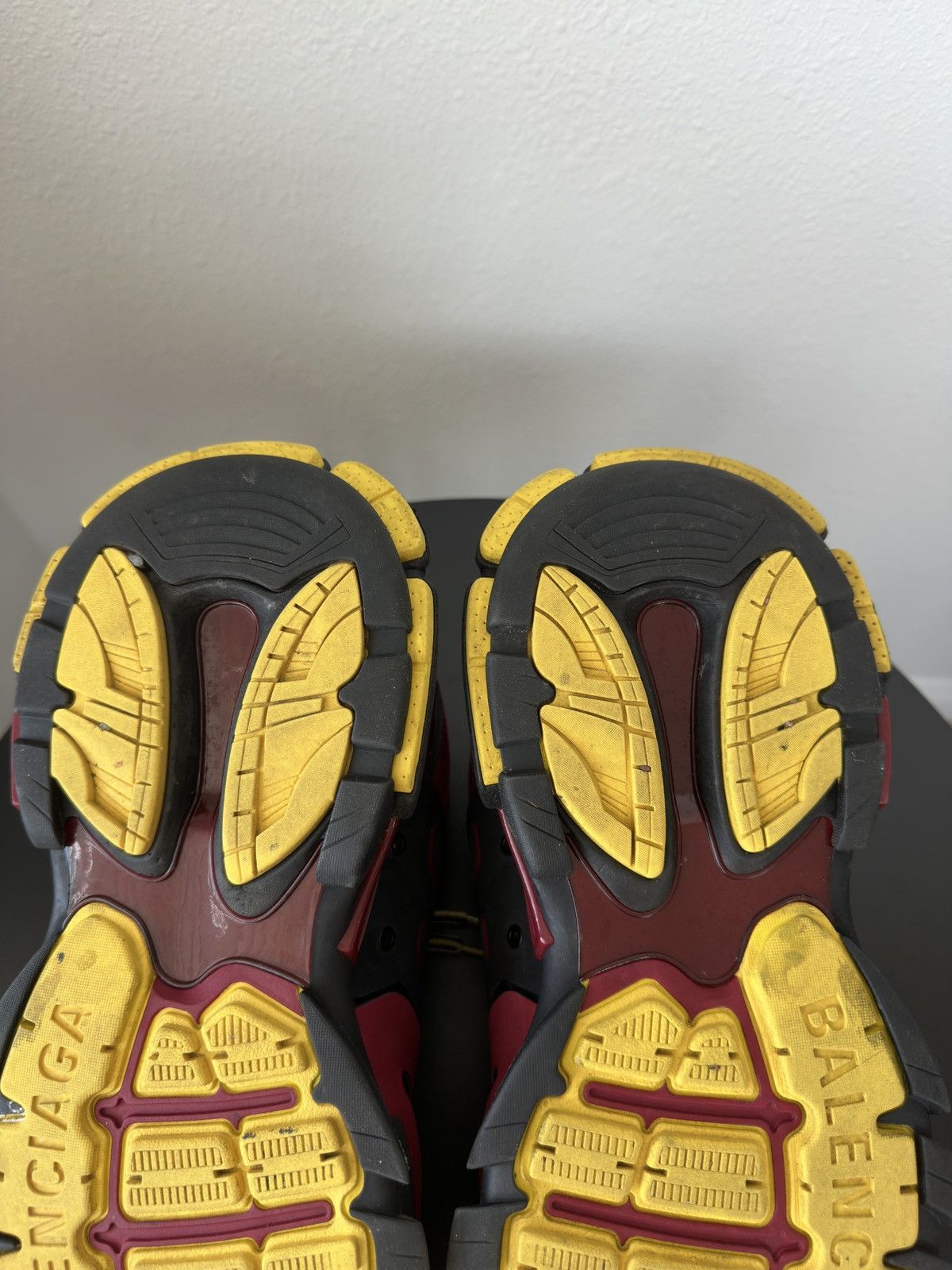 Balenciaga Balenciaga Track 1 Bordeaux/Red/Yellow Size US 9 / EU 42 - 10 Thumbnail