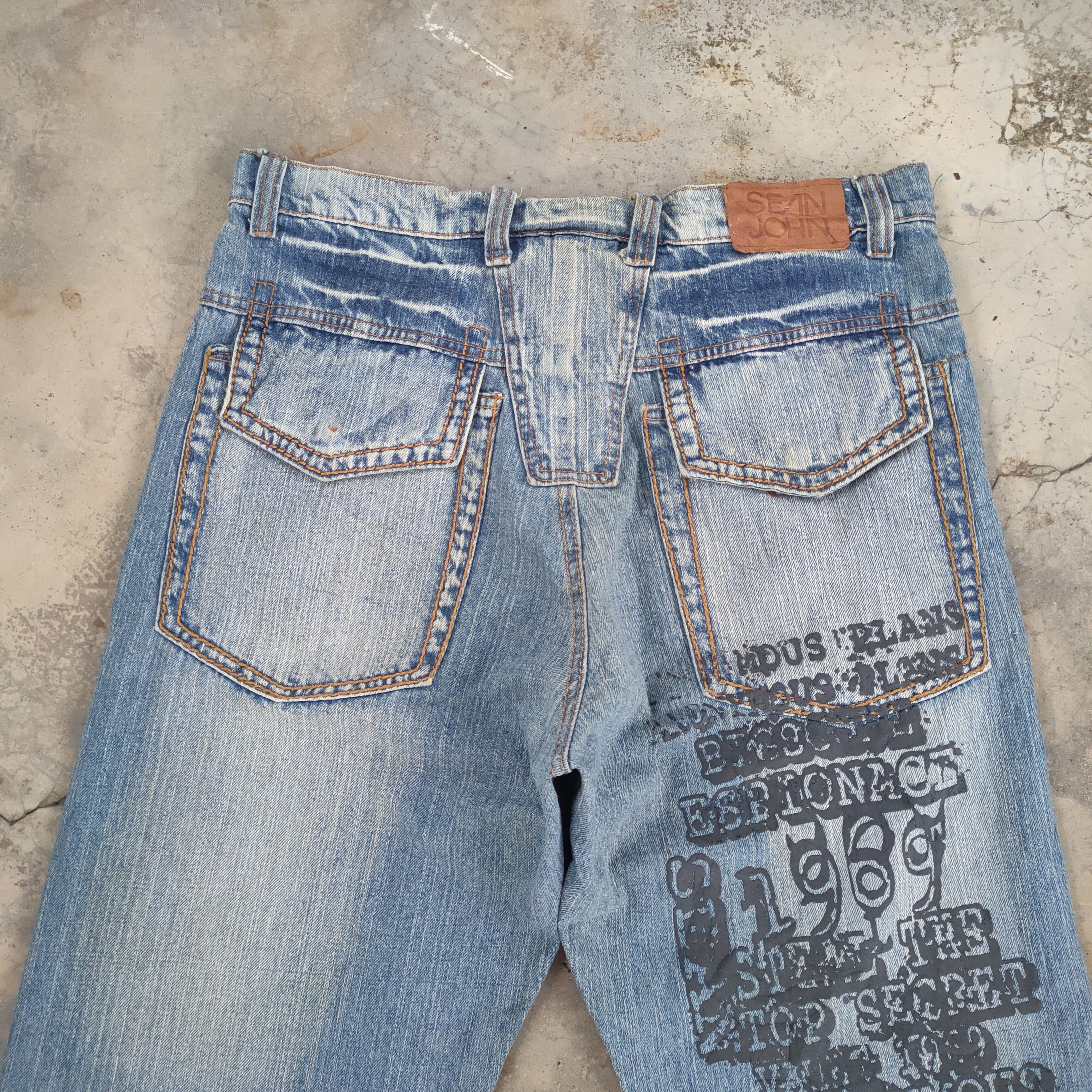 Japanese Brand W37 VINTAGE SEAN JOHN FADED JEANS DENIM PANTS Size US 37 - 11 Thumbnail