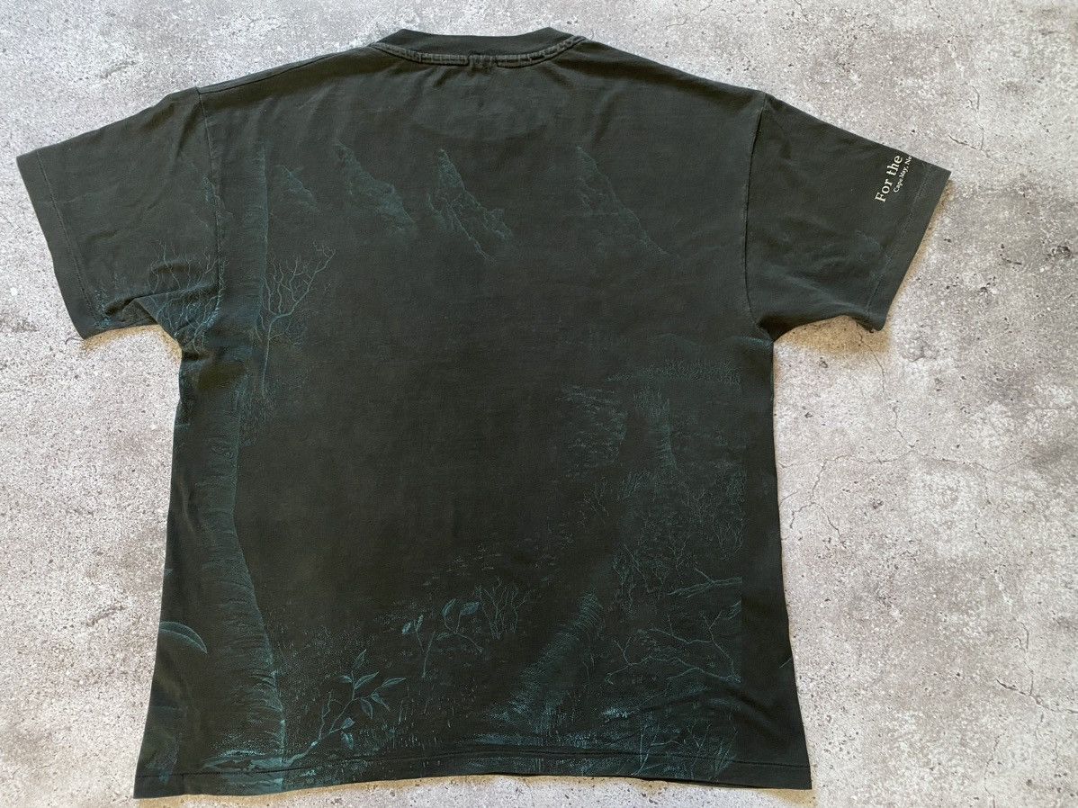 Vintage Vintage 90s Wolf T-shirt Made in USA Forest Night Y2K Size US XL / EU 56 / 4 - 10 Thumbnail