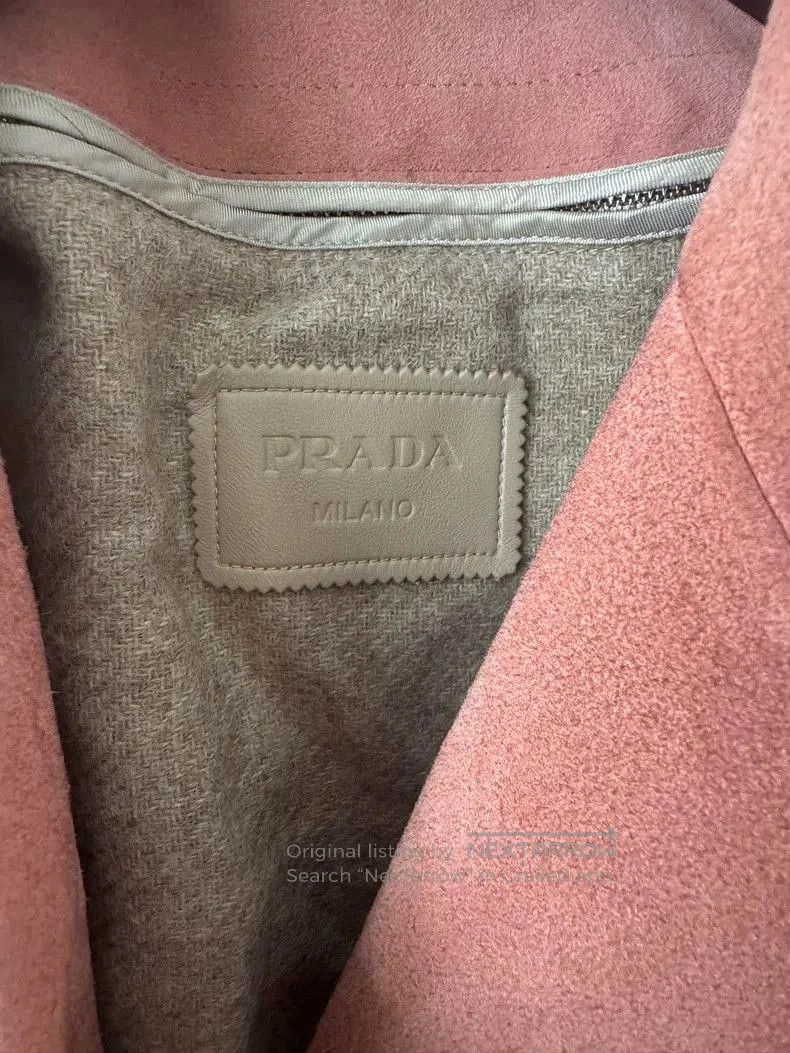 Prada Pink Vintage Suede Leather Jacket. Size US M / EU 48-50 / 2 - 3 Thumbnail