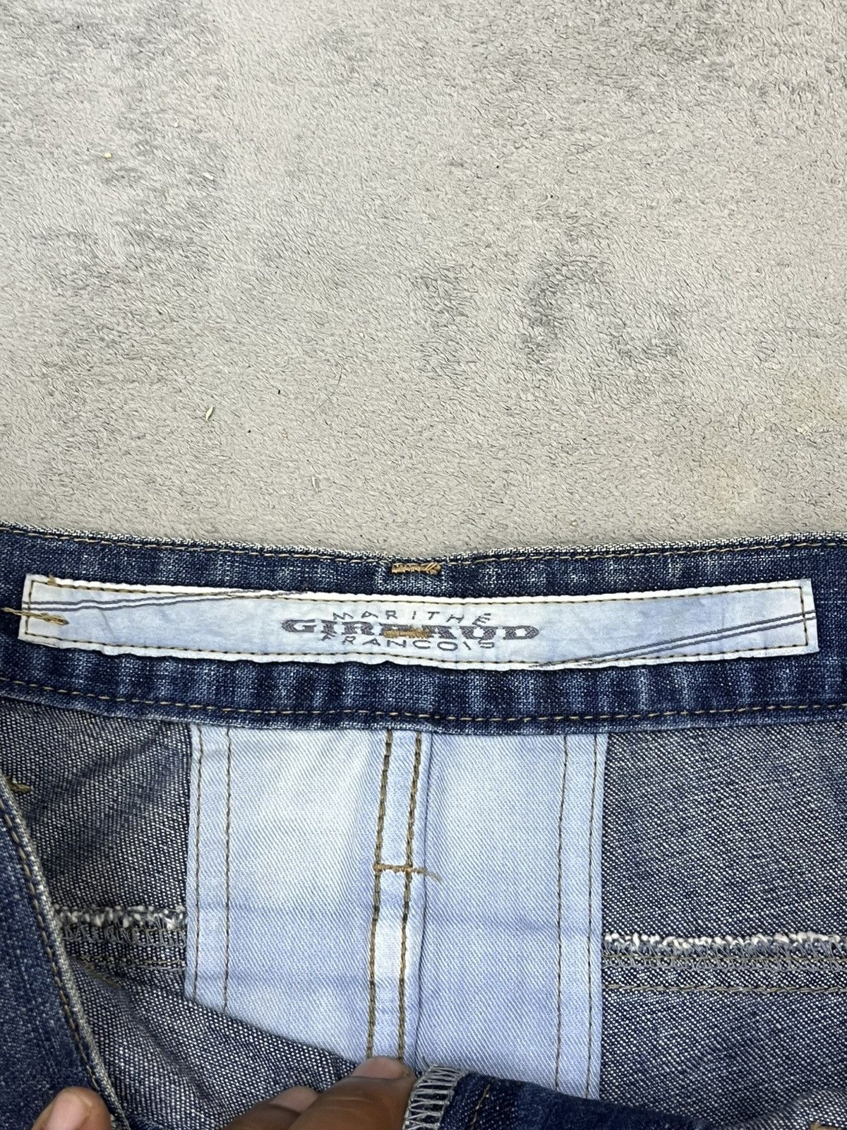 Marithe + Francois Girbaud 🔥MARITHE & FRANCOIS GIRBAUD BACKWARDS PATTERN BAGGY JEANS Size US 31 - 11 Thumbnail