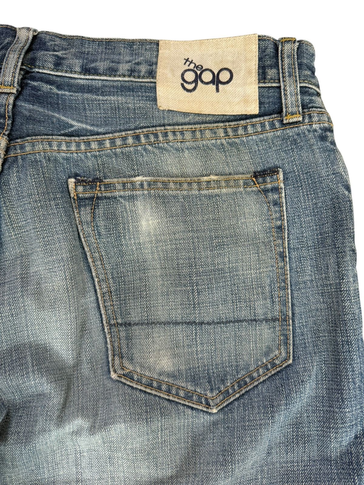 Gap Vintage Y2K Gap Baggy Distressed Nice Design Denim Jeans Size US 33 - 22 Thumbnail