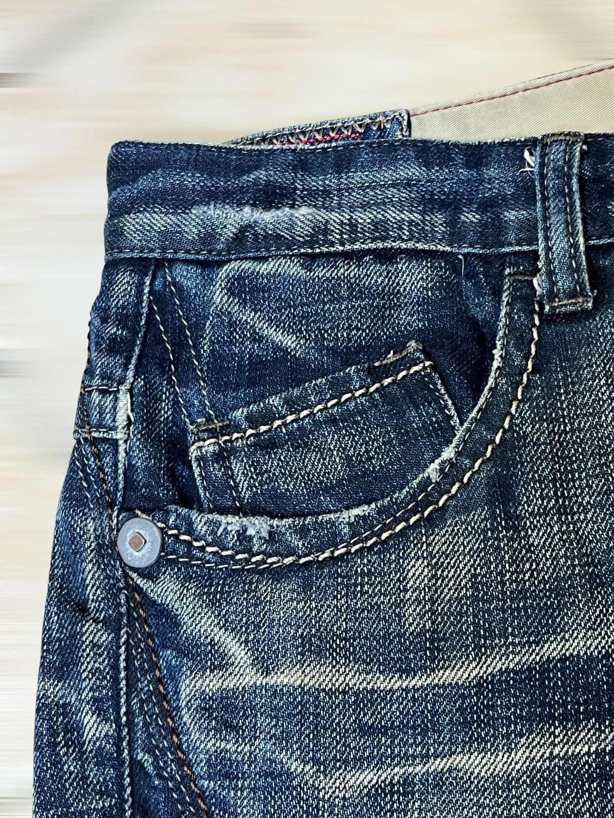 Marithe + Francois Girbaud SICK🔥MARITHE FRANCOIS GIRBAUD LOW RISE SHORT DENIM PANT Size US 32 / EU 48 - 4 Thumbnail