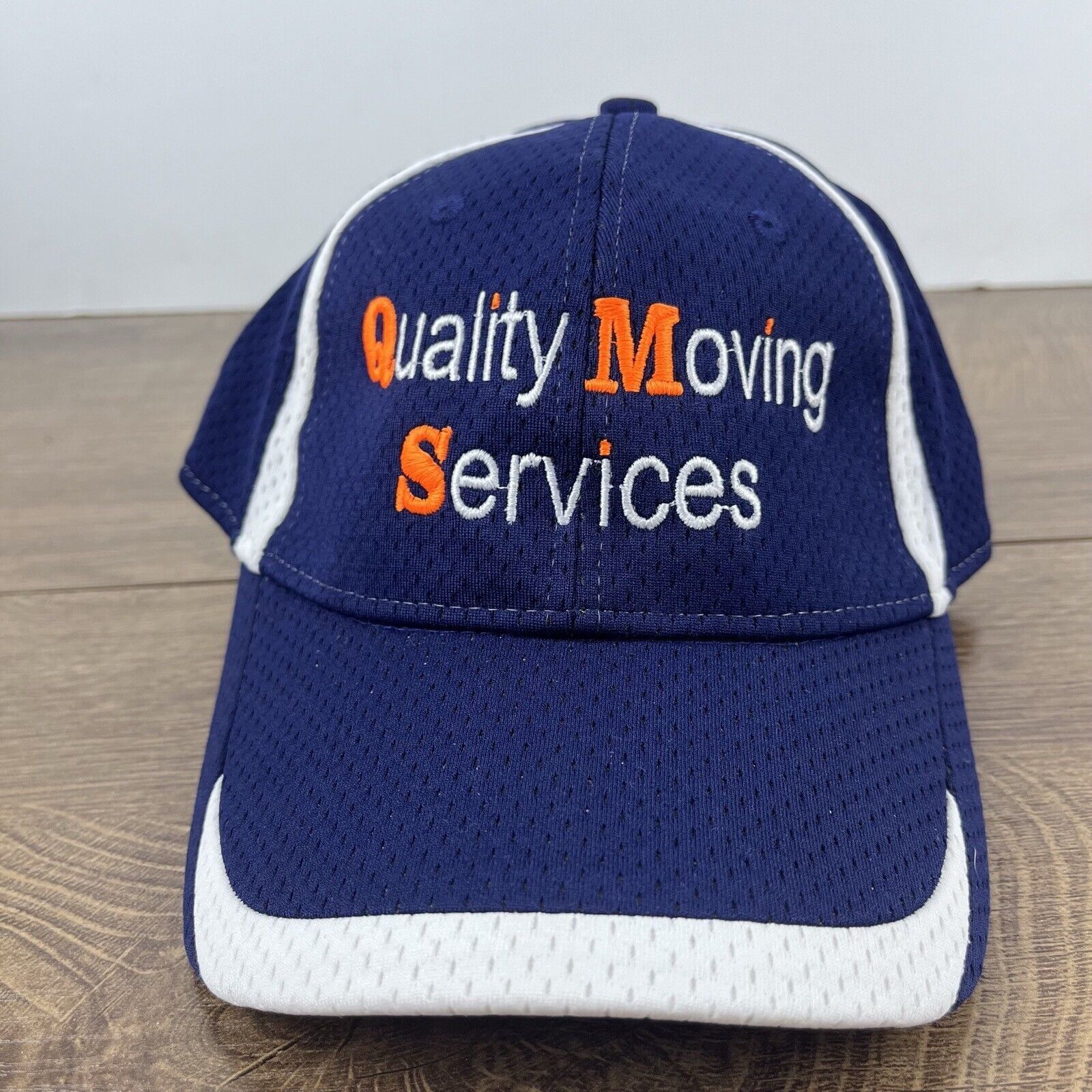 Other QMS Hat Quality Moving Services Hat Blue Cap Adjustable Blue Size ONE SIZE - 4 Thumbnail