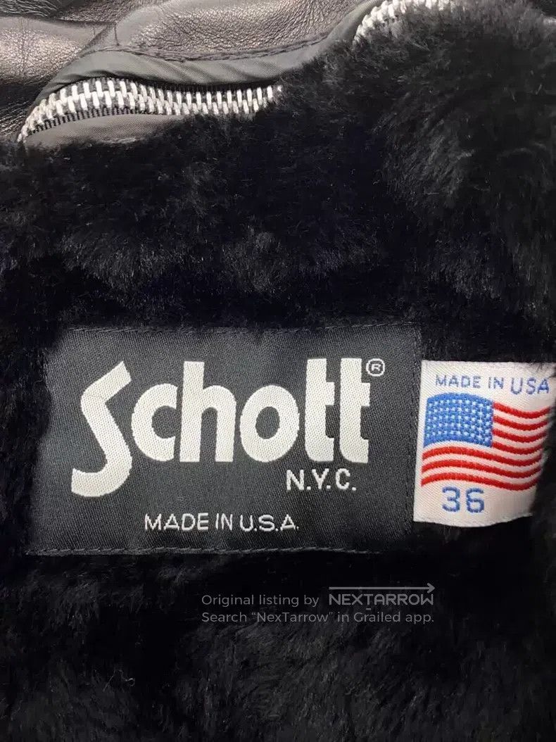 Schott Schott Straight stand-up collar leather jacket Size US S / EU 44-46 / 1 - 4 Thumbnail