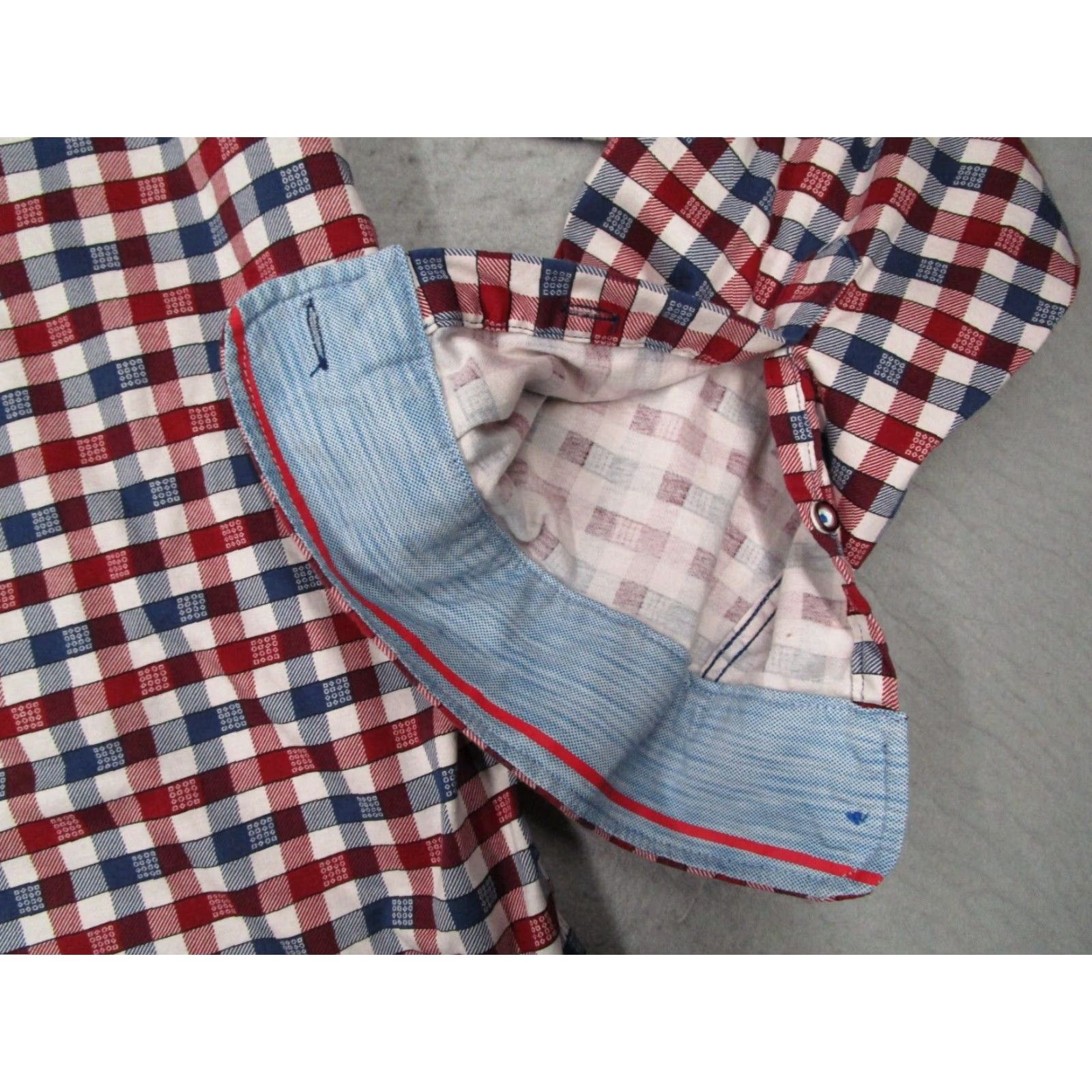 Vintage VINTAGE Buttercloth Shirt Mens 2XL Long Sleeve Red Check Collared Button-Up Casual Fall Spring Summer Winter Men Size US XXL / EU 58 / 5 - 4 Thumbnail