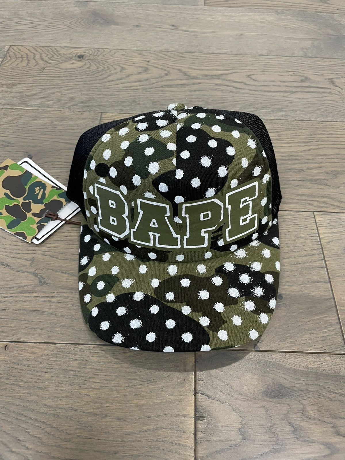 Bape Bape x Joshua Vides Camo Trucker Hat Size ONE SIZE - 1 Thumbnail