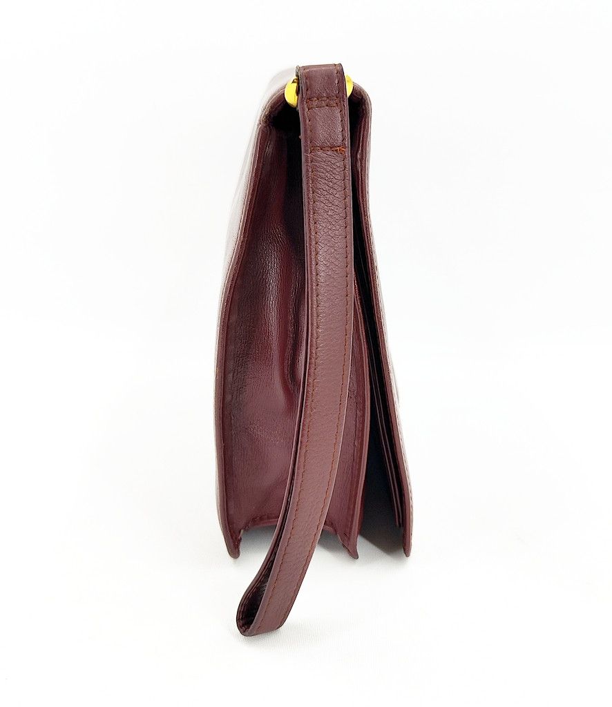 Cartier authentic CARTIER burgundy flap leather clutch bag Size ONE SIZE - 7 Thumbnail