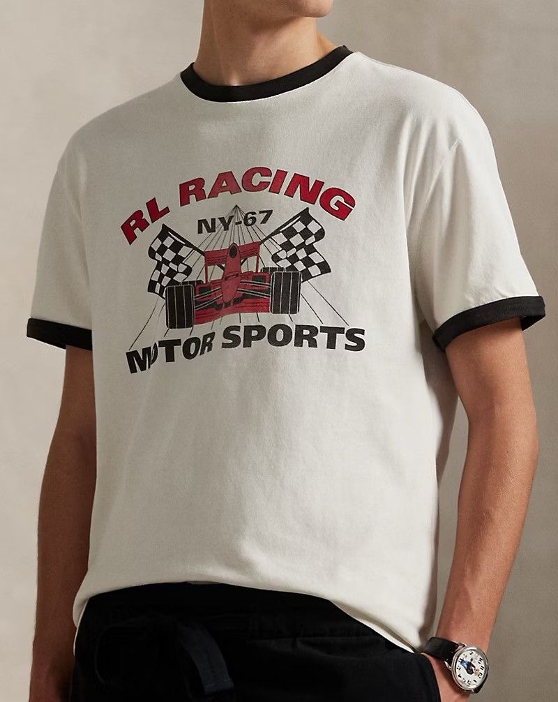 Polo Ralph Lauren Polo Ralph Lauren Classic Fit Jersey Graphic T-Shirt Racing Size US XL / EU 56 / 4 - 1 Thumbnail