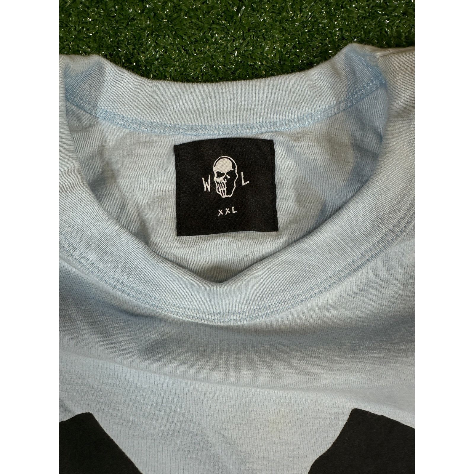 Warren Lotas Warren Lotas Crossed Scythe Light Blue Ringer T-Shirt (USED) Size US XXL / EU 58 / 5 - 5 Thumbnail