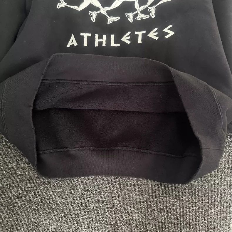 Balenciaga Balenciaga SS21 Marathoner Printed Logo Destroyed Old Hoodi Size US XS / EU 42 / 0 - 4 Thumbnail