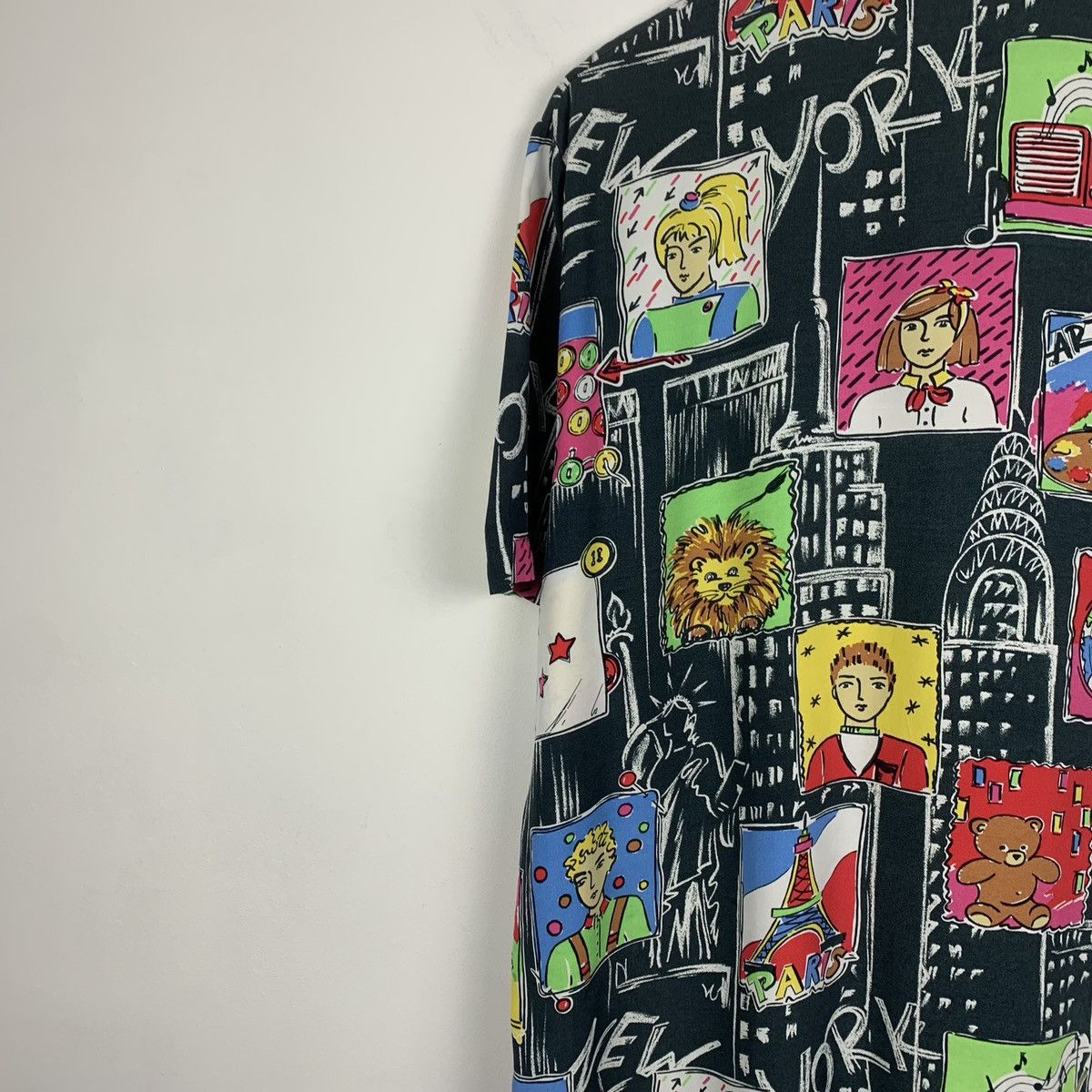 Vintage Crazy Art Vintage Shirt Short Sleeve Abstract Pattern 90’s Size US XS / EU 42 / 0 - 12 Thumbnail