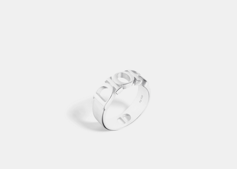 Dior o1w1db10825 Size : OS / R2241H Letters Ring in Silver Size ONE SIZE - 1 Thumbnail