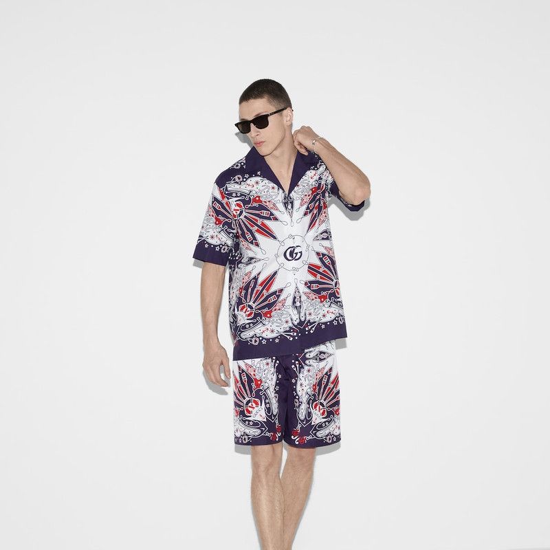 Gucci o1loc1c1225 790976 Bandana Print Swim Short in Multicolor Size US 28 / EU 44 - 6 Thumbnail