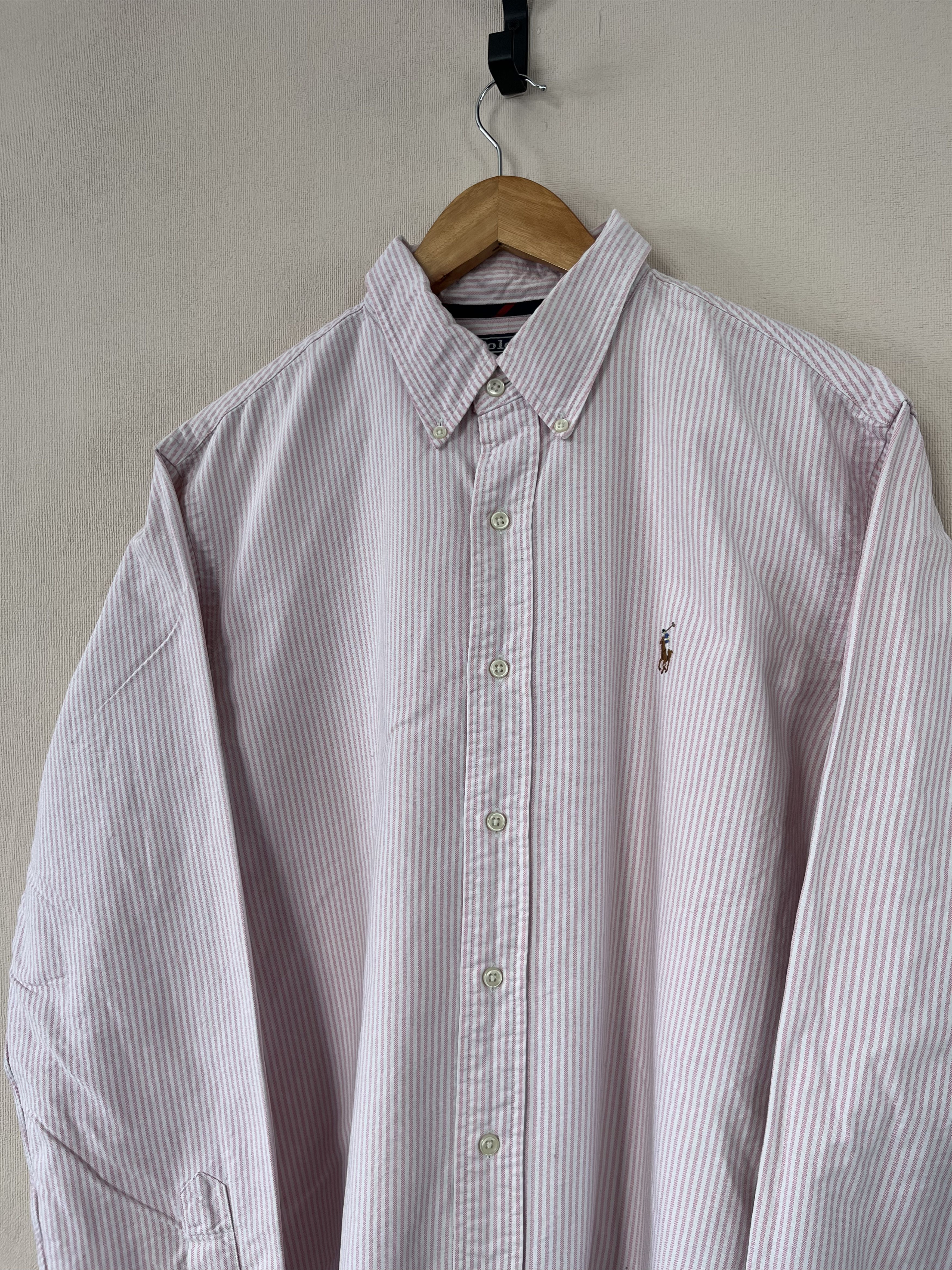Polo Ralph Lauren Vintage Polo Ralph Lauren Shirt Buttons Long Sleeve Striped Size US XL / EU 56 / 4 - 2 Thumbnail