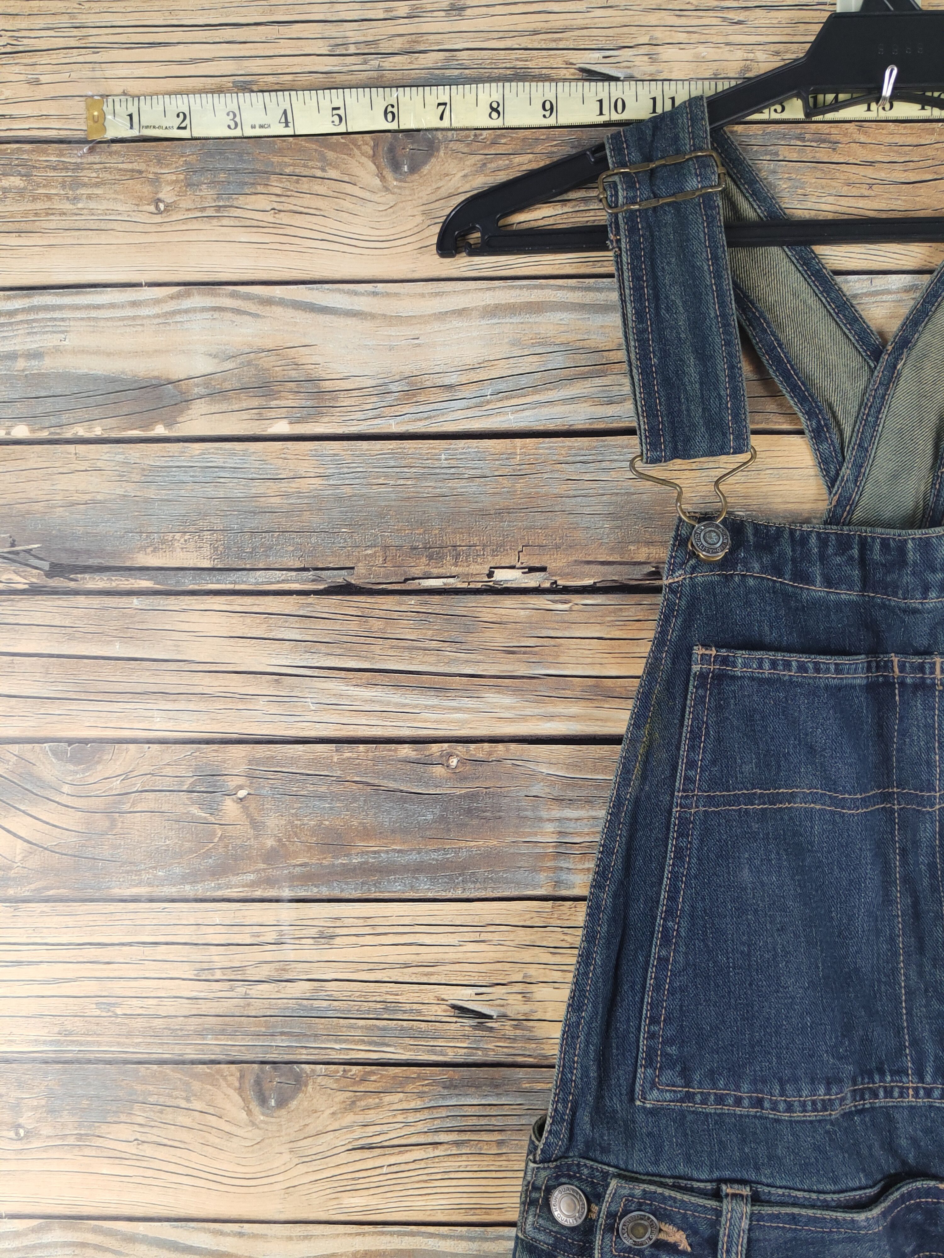 Japanese Brand DL Fazbee Dark Blue Denim Jumpsuits #1086 Size 30" / US 8 / IT 44 - 3 Thumbnail