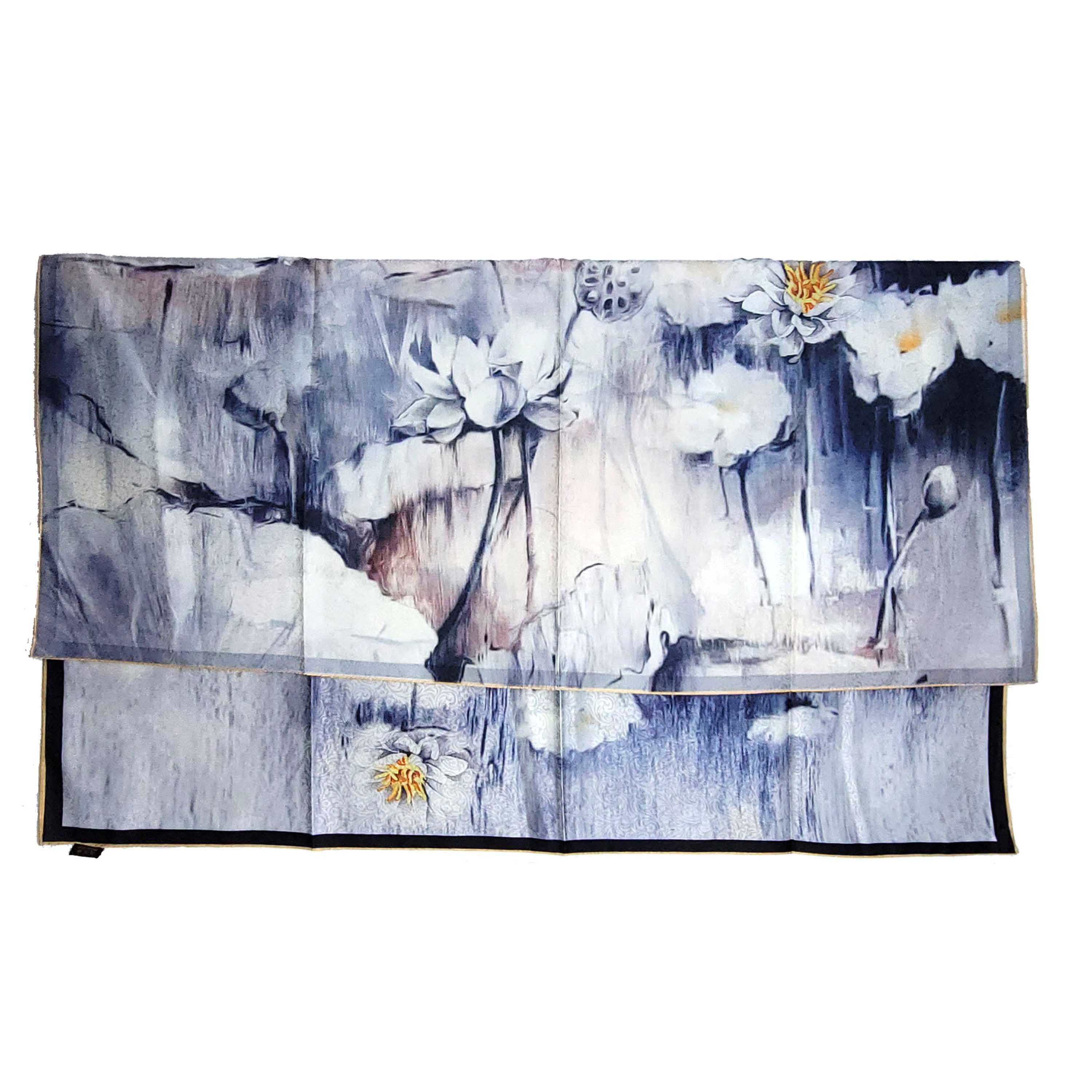 Other NWT Double Sided Silk Scarf 52"x52" Large Square Wrap 3237 Size ONE SIZE - 6 Thumbnail