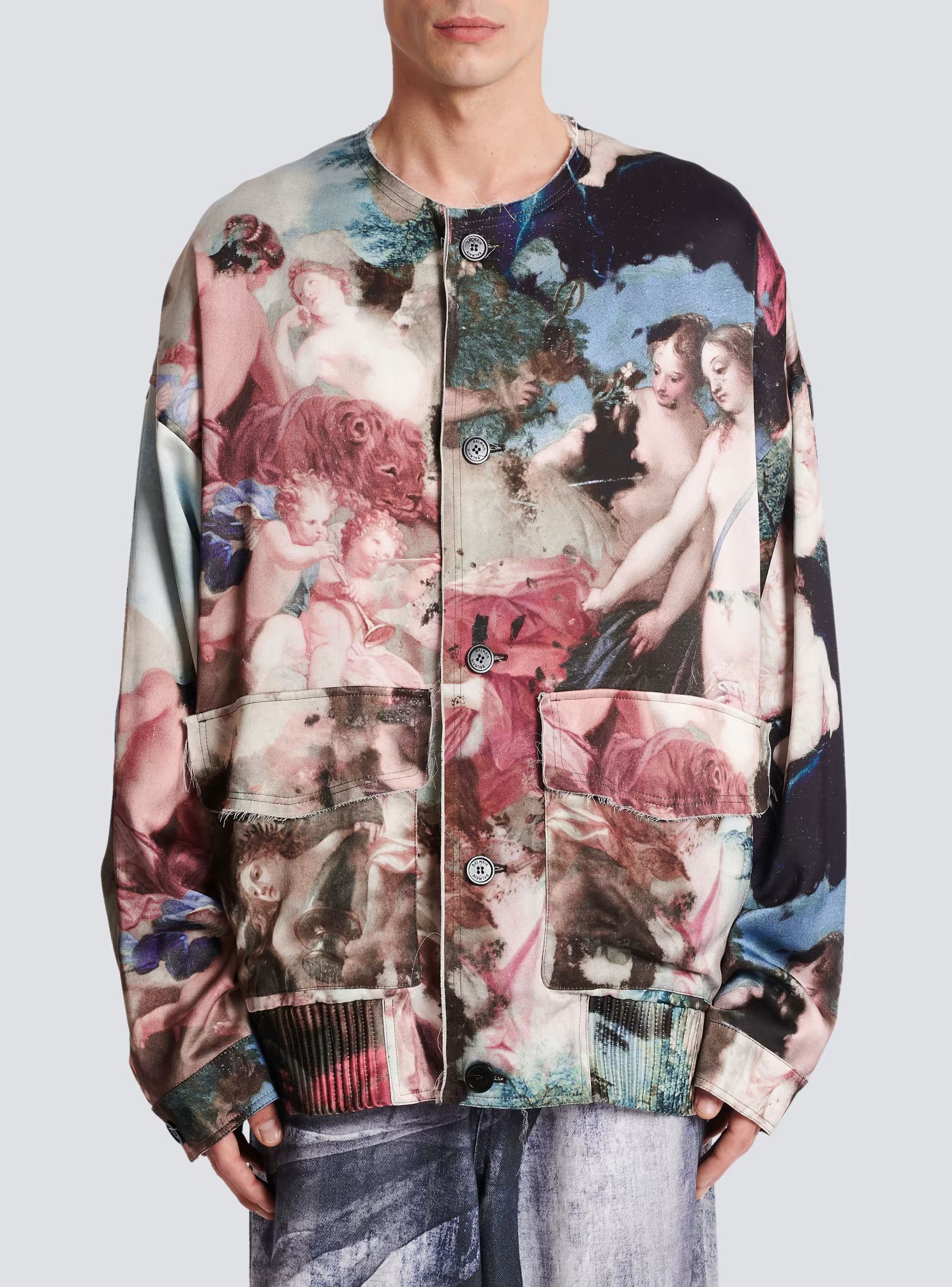 Balmain o1w1db10624 Jacket in Printed Size US L / EU 52-54 / 3 - 3 Thumbnail