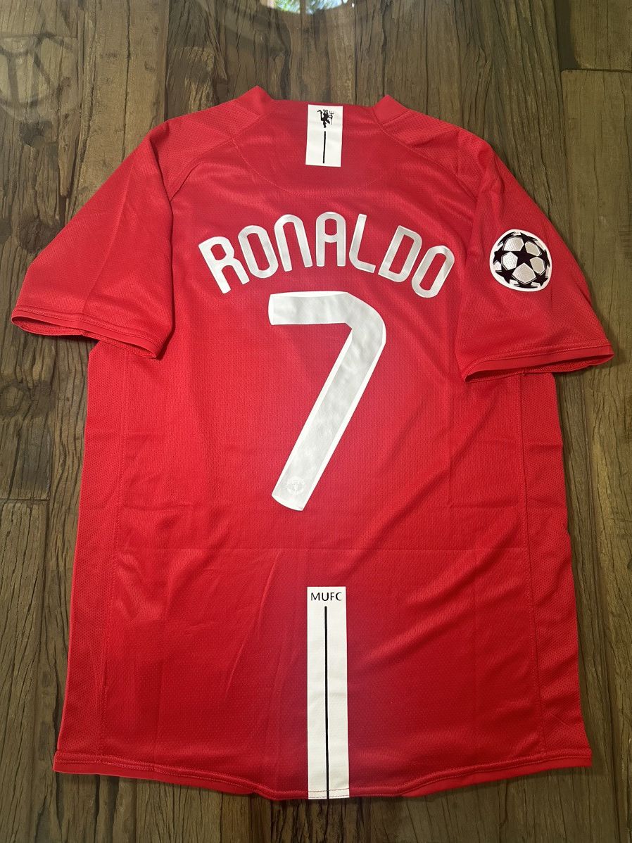 Nike NEW Manchester United 2008 UCL Final Home Jersey Ronaldo #7 Size US L / EU 52-54 / 3 - 2 Thumbnail